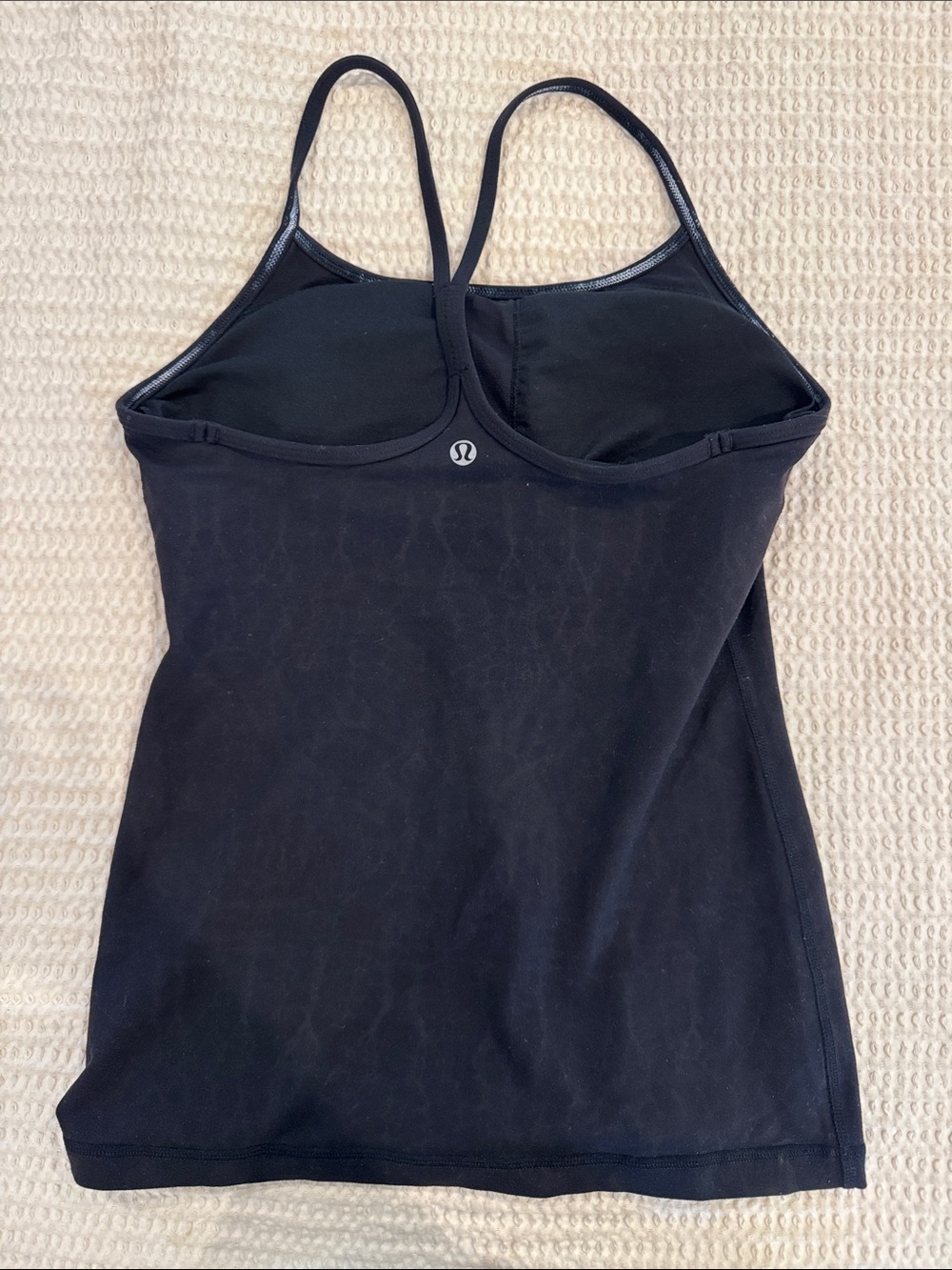 lululemon athletica Black Built-In Bra Slim Strappy Tank